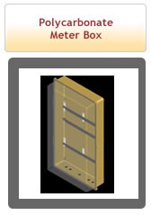 Enclosure from plastic, polycarbonate, aluminium & stainless steel